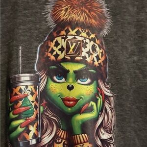 Bella Canvas designer, girl, grinch acid wash,M